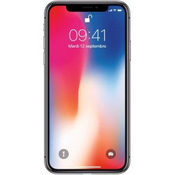 iPhone X d'Apple. Vue de face couleur gris sidéral