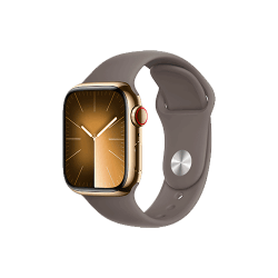 Location APPLE Watch S9 boîtier en Acier Inoxydable bracelet Sport boîtier Gold