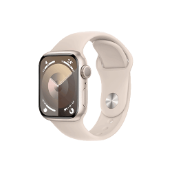 Location APPLE Watch S9 boîtier en Aluminium bracelet Sport boîtier Starlight