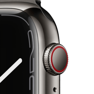 Location APPLE Watch Series 7 boîtier en Acier Inoxydable Graphite bracelet  Milanais Graphite | APPLE